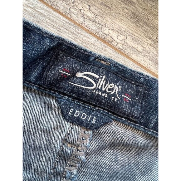 Silver Jeans Eddie mens 30 x 32 Western 30x32 Distressed Stretch Western‎ Jean - Picture 3 of 9